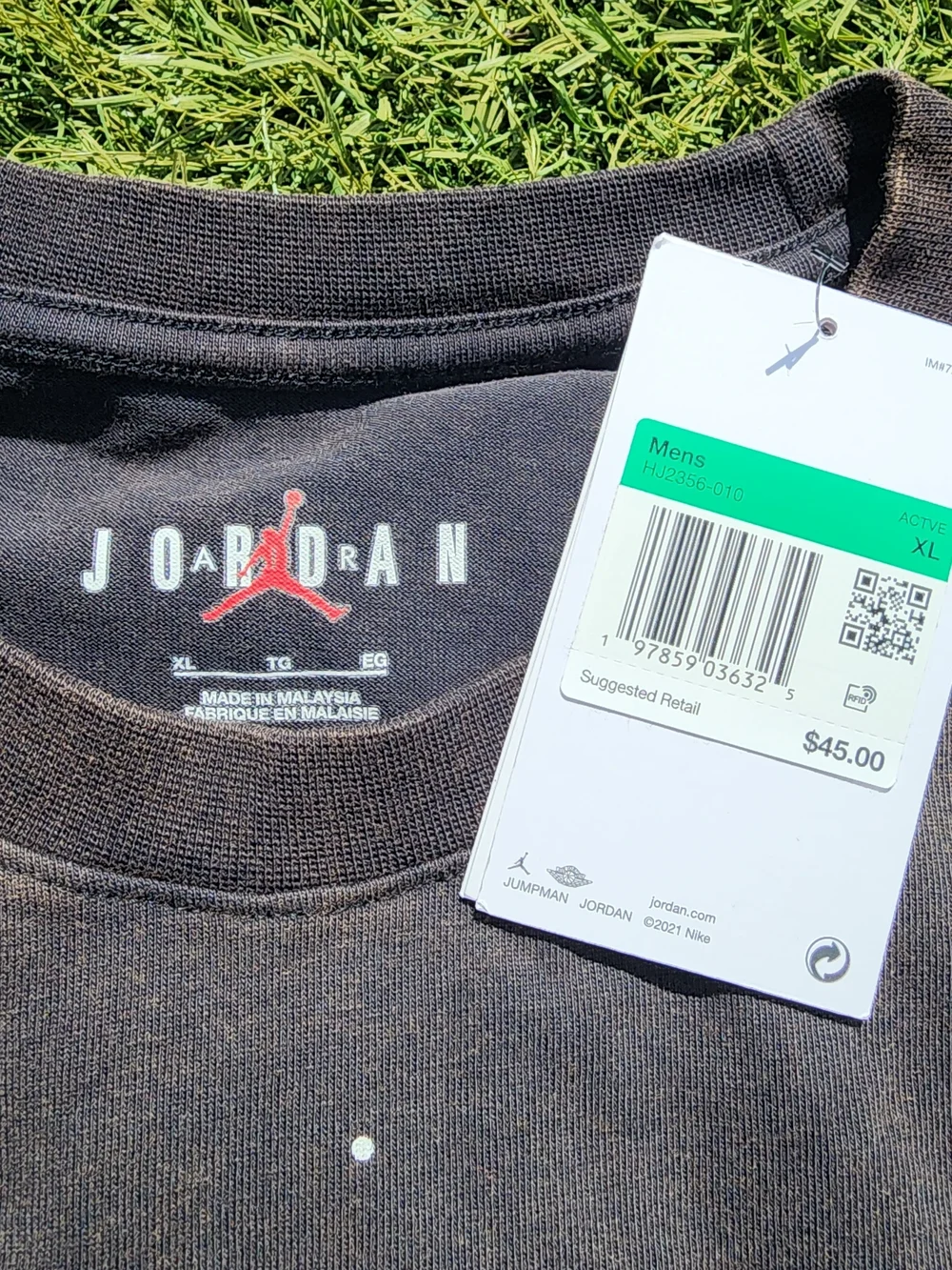 Jordan Black Short Sleeve Tee with Red '23 Graphic